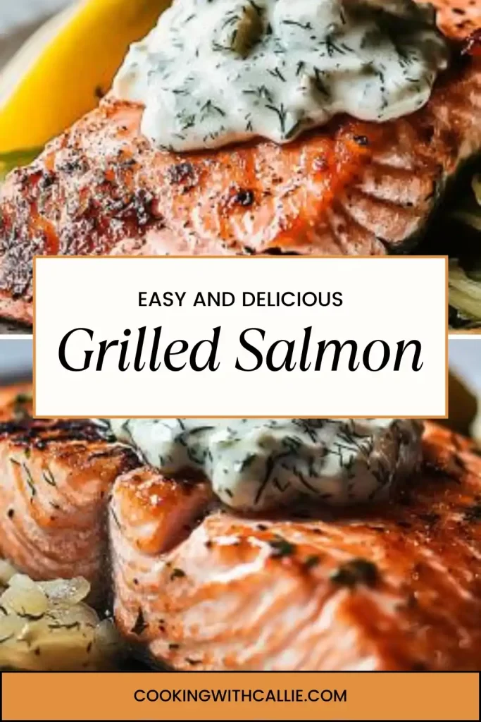Grilled Salmon with Shallot Dill Sauce – Easy and Delicious

