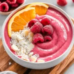 Raspberry Orange Smoothie Bowl - A Quick and Healthy Breakfast