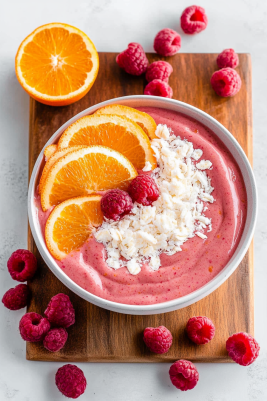 Raspberry Orange Smoothie Bowl - A Quick and Healthy Breakfast