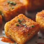 Baked Heart-Shaped Cornmeal Crusted Tofu