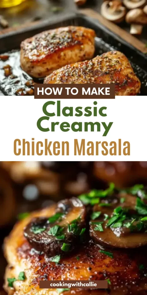 Classic Creamy chicken marsala