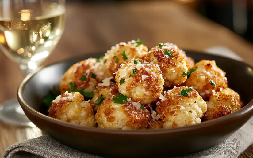 Garlic Parmesan roasted cauliflower