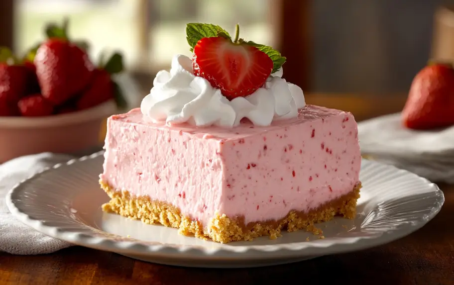 No-Bake Strawberry Cheesecake Bars