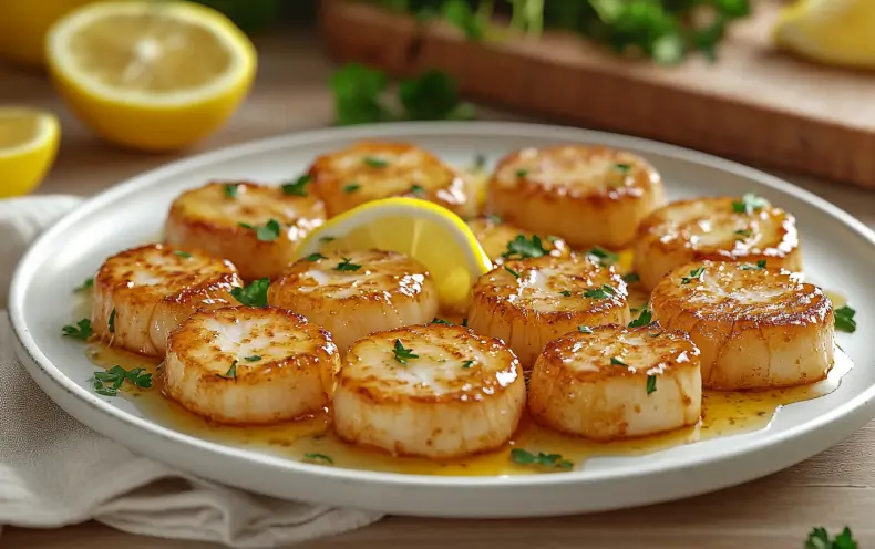 Pan-Seared Scallops with Lemon Butter