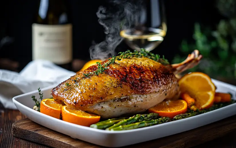 Roasted Duck with Orange Glaze