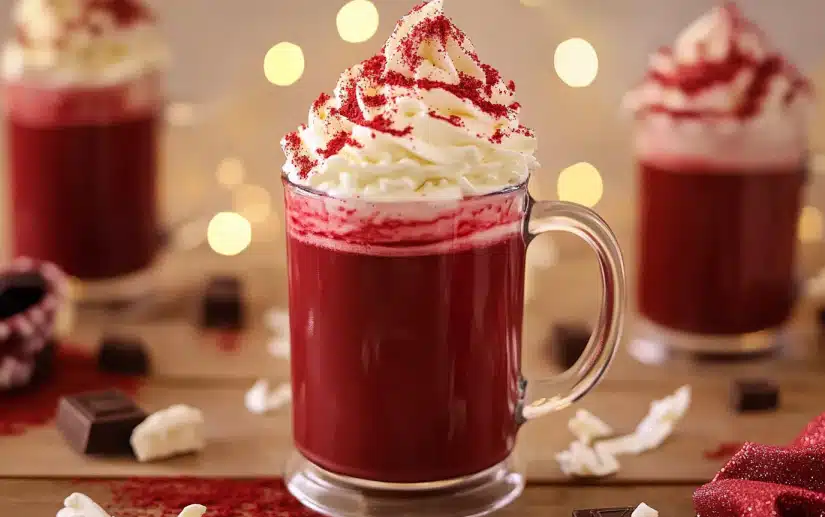 red velvet hot chocolate