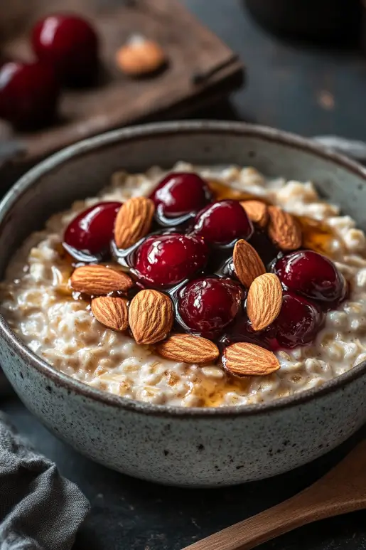 Almond Cherry Oatmeal