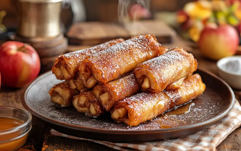 Apple Pie French Toast Roll-Ups