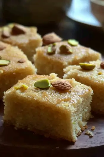 Iyengar Bakery Style Eggless Mawa Sooji Cake