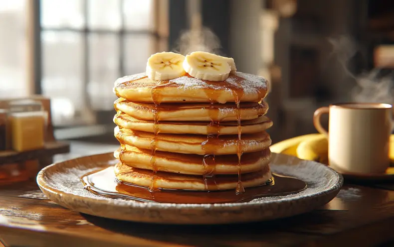 Fluffy Banana Pancakes