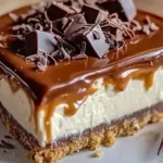 Homemade No-Bake Twix Cheesecake