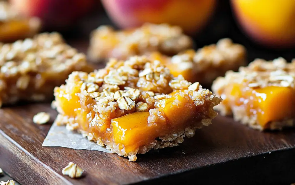 Peach Oatmeal Bars