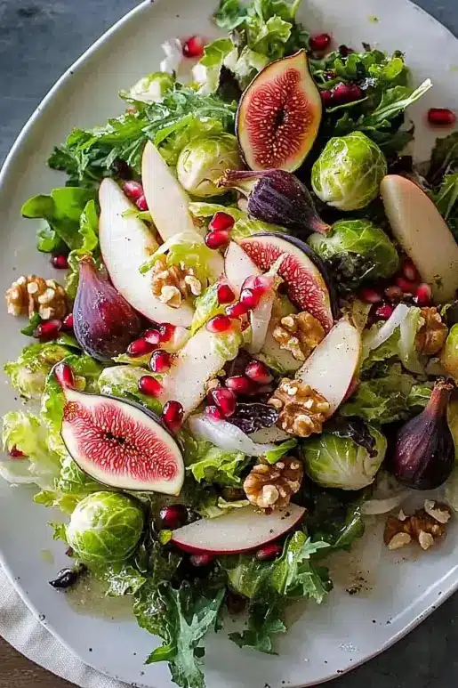 Apple, Fig & Brussels Sprouts Salad