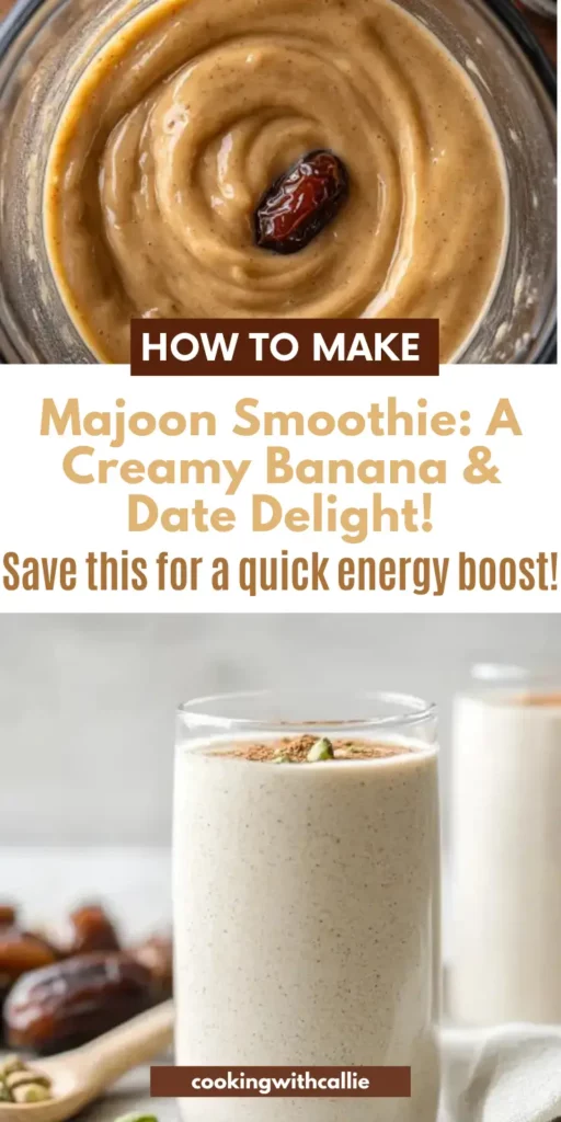 Majoon Smoothie: A Creamy Banana & Date Delight!	