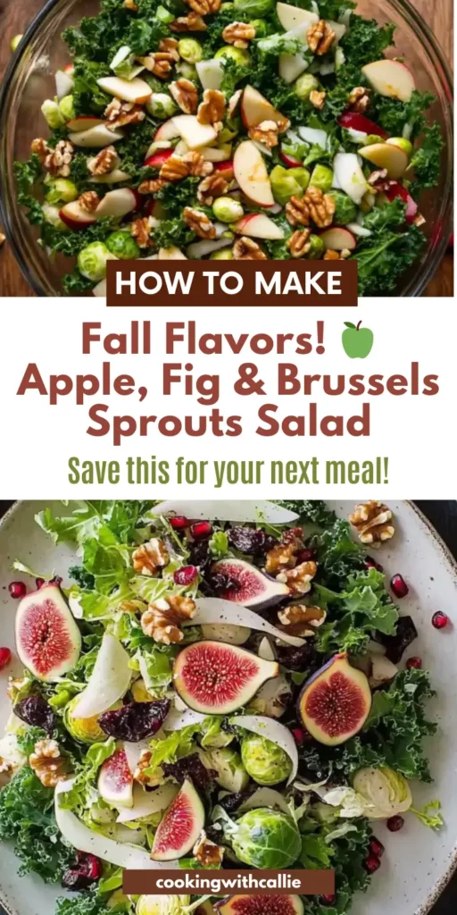 Fall Flavors! 🍏 Apple, Fig & Brussels Sprouts Salad