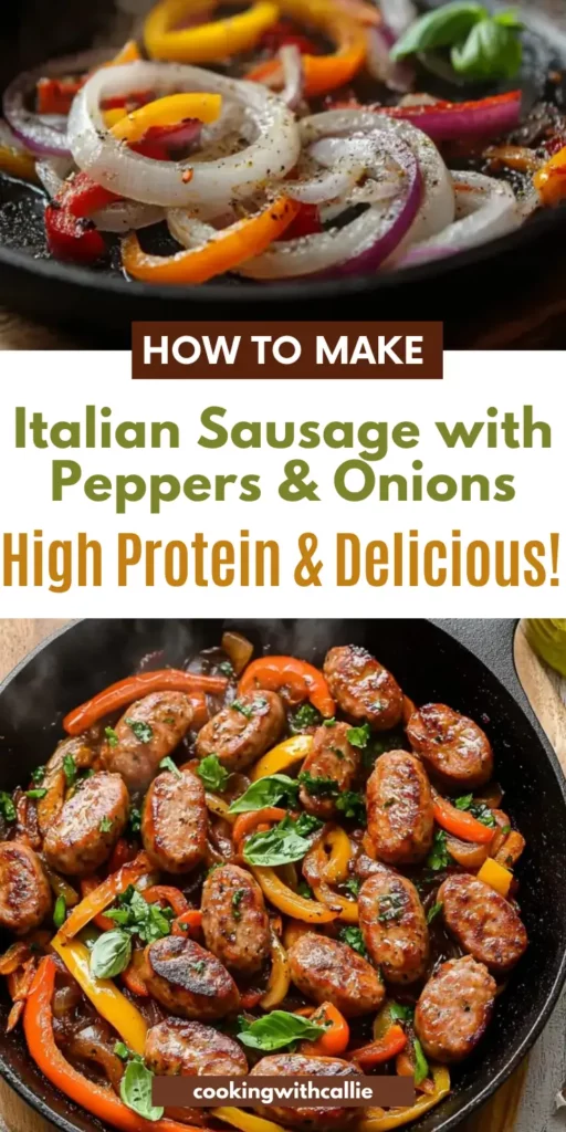 Italian Sausage with Peppers & Onions – High Protein & Delicious!	