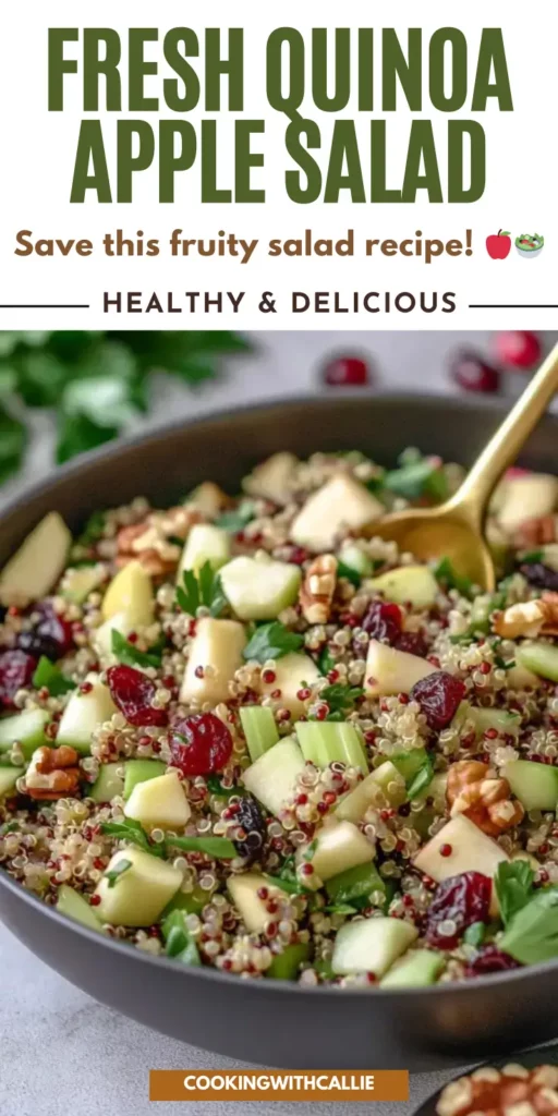 Fresh Quinoa Apple Salad – Light, Sweet & Healthy! 🍎🥗