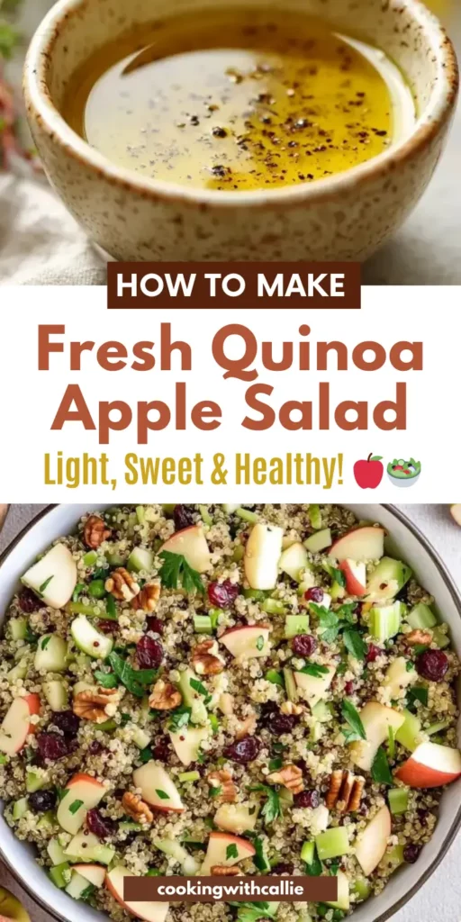 Fresh Quinoa Apple Salad – Light, Sweet & Healthy! 🍎🥗