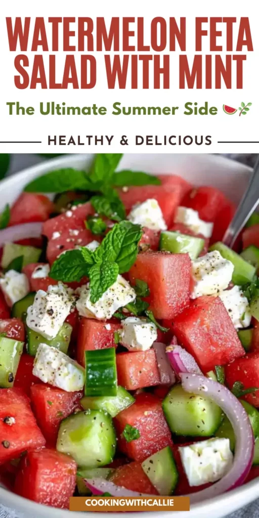 Watermelon Feta Salad with Mint – The Ultimate Summer Side 🍉🌿
