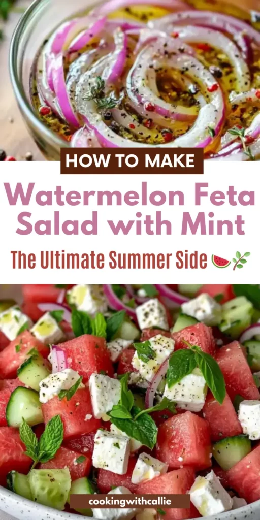 Watermelon Feta Salad with Mint – The Ultimate Summer Side 🍉🌿