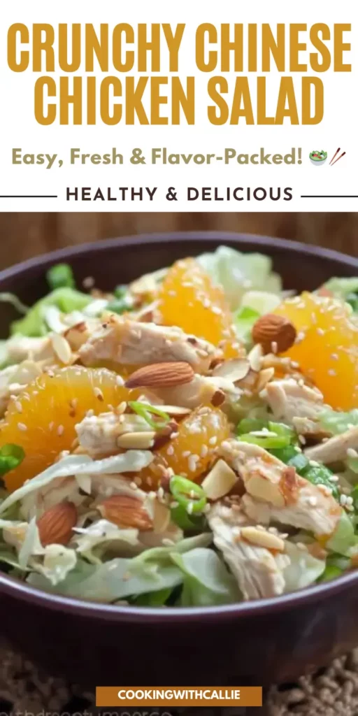 Crunchy Chinese Chicken Salad – Easy, Fresh & Flavor-Packed! 🥗🥢