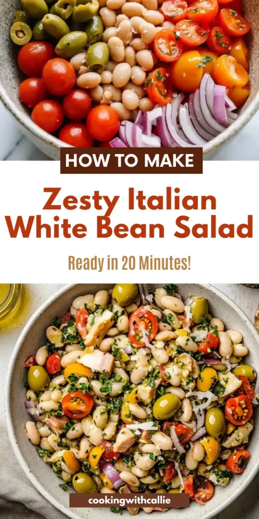 Zesty Italian White Bean Salad (Ready in 20 Minutes!)