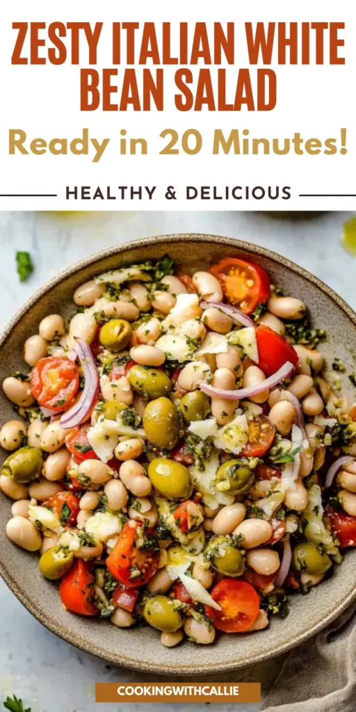 Zesty Italian White Bean Salad (Ready in 20 Minutes!)