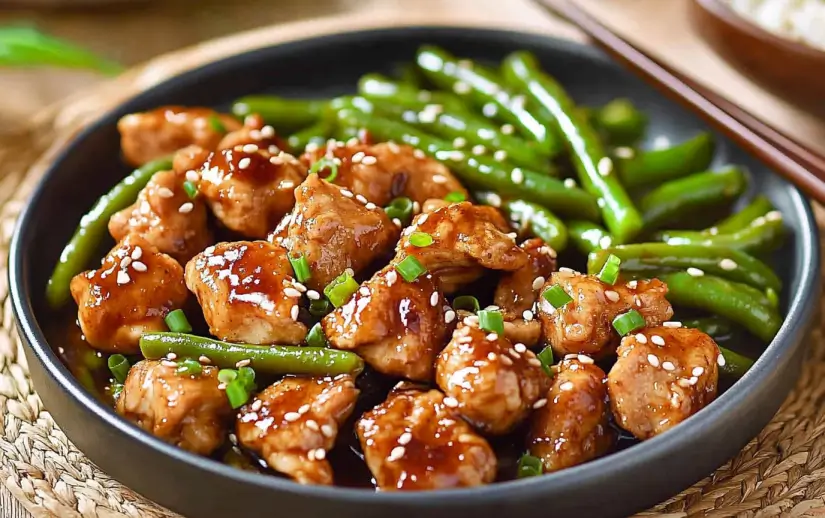 Easy Chinese Chicken and Green Beans