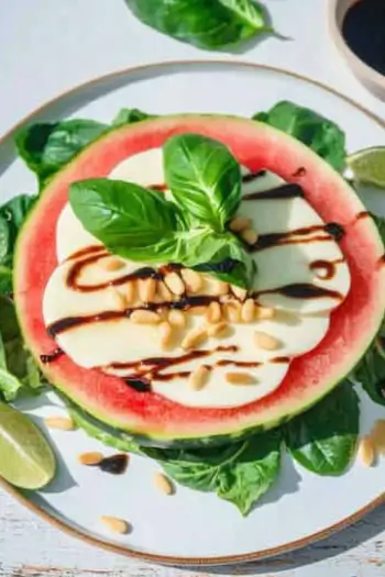 Fresh Watermelon Mozzarella Salad

