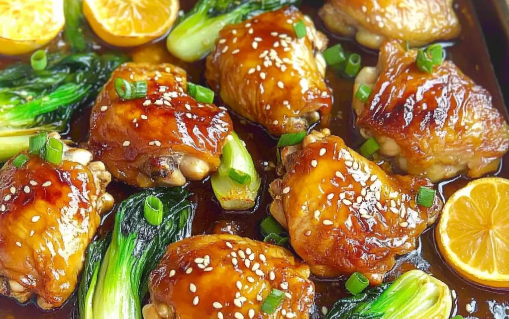 Honey Soy Chicken with Bok Choi