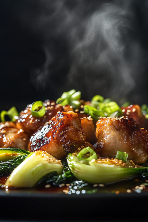 Honey Soy Chicken with Bok Choi