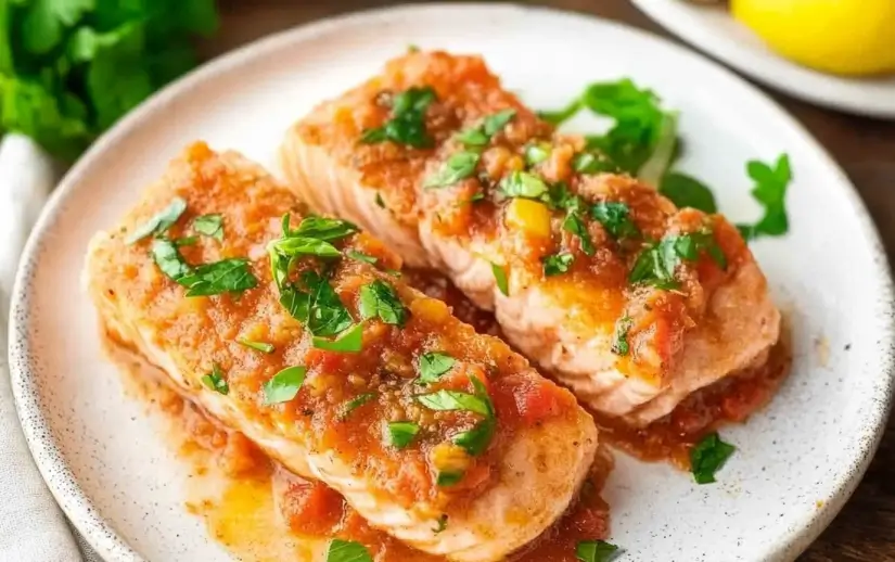 Salmon in Tomato Sauce