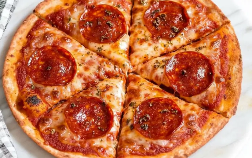 5 minute air fryer tortilla pizza