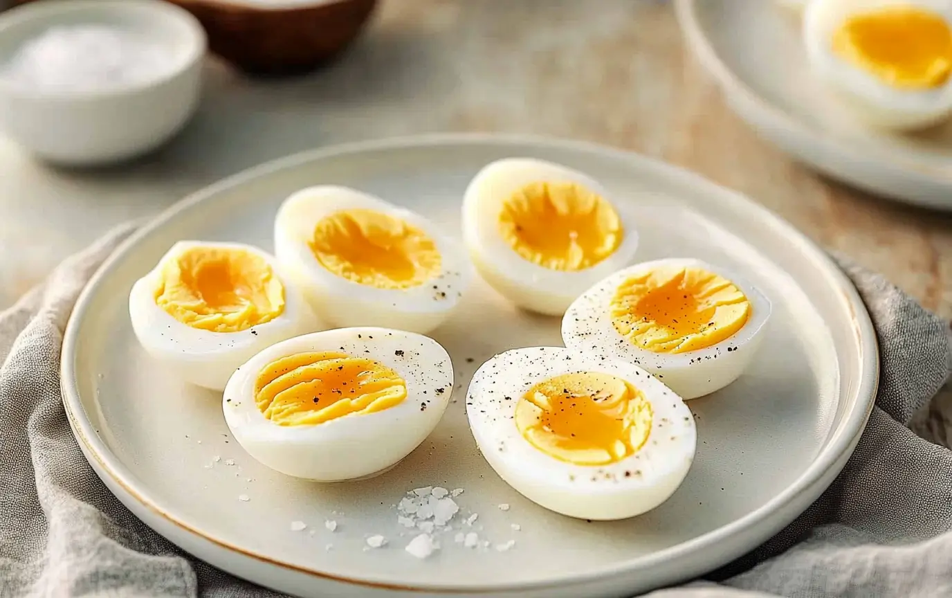 Air fryer soft boiled eggs