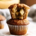 Apple Banana Muffins with Cinnamon