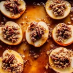 Baked apples with oatmeal