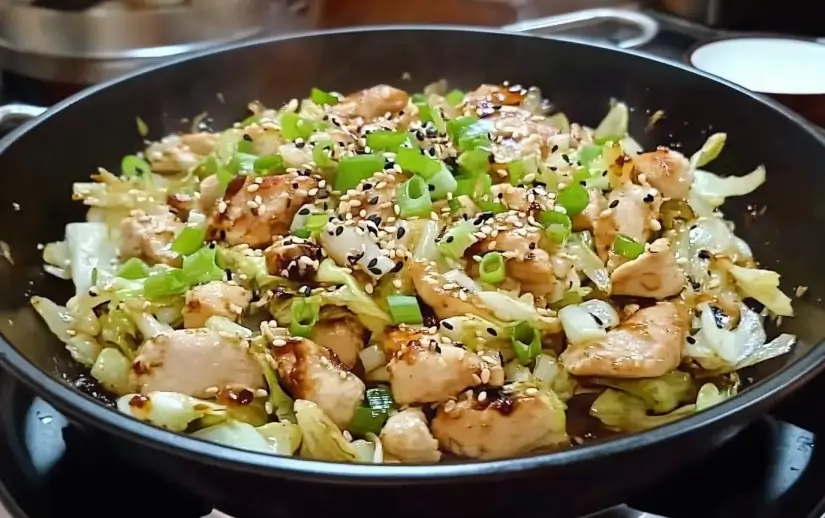 Chicken Cabbage Stir Fry 🍗🥬🥢