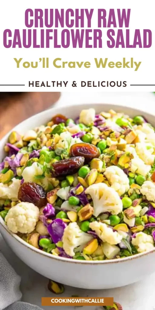 Crunchy Raw Cauliflower Salad You’ll Crave Weekly