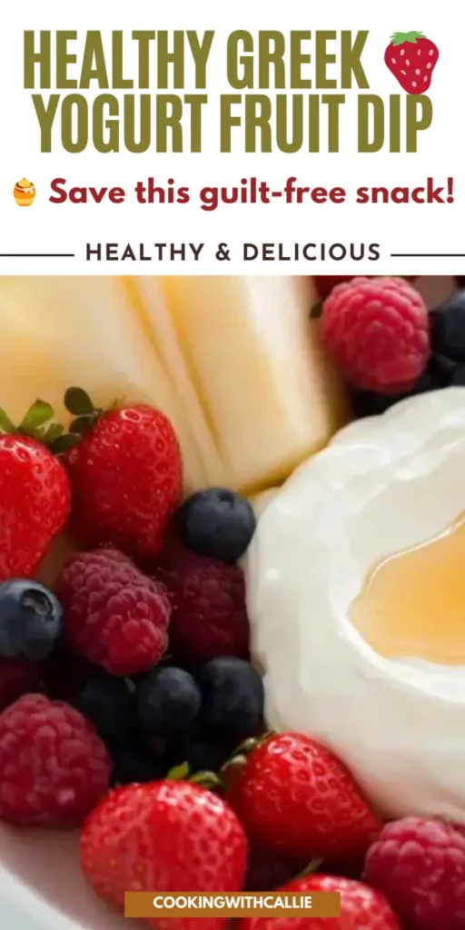 Healthy Greek Yogurt Fruit Dip