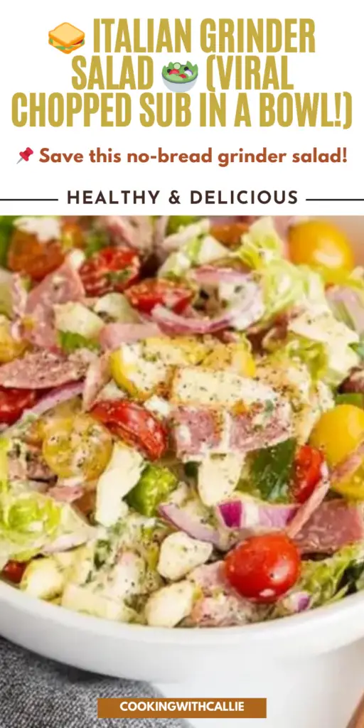 🥪 Italian Grinder Salad 🥗 (Viral Chopped Sub in a Bowl!)