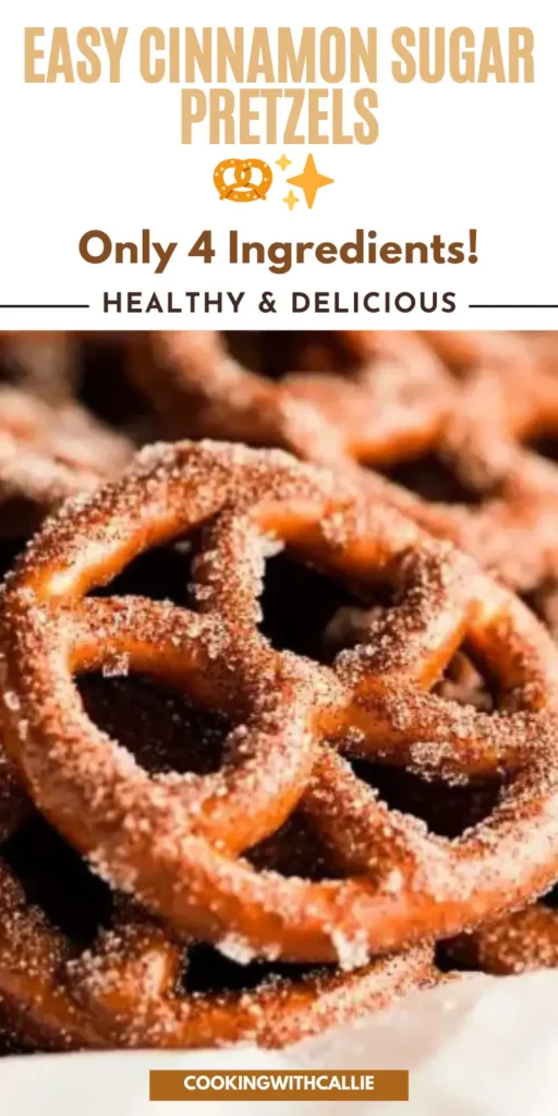 Easy Cinnamon Sugar Pretzels 🥨✨ (Only 4 Ingredients!)	
