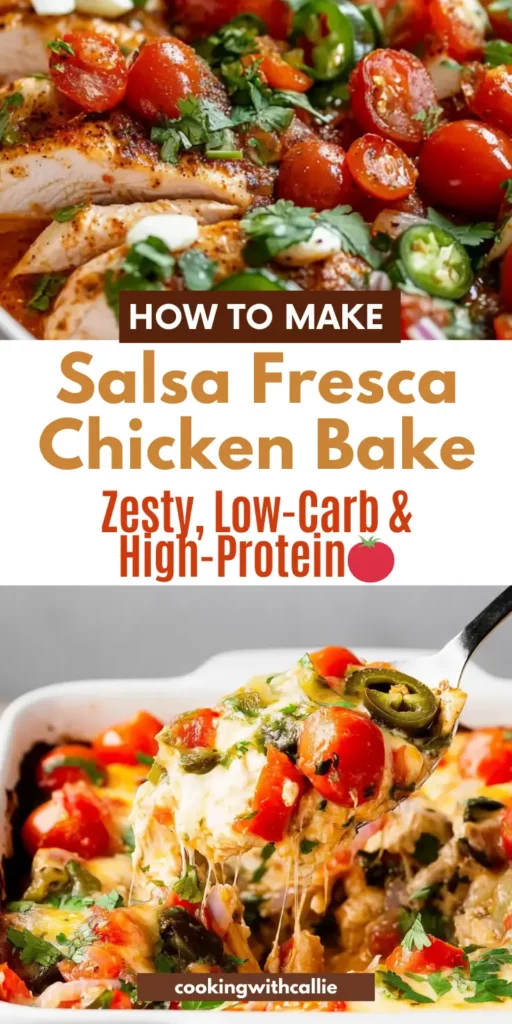 Salsa Fresca Chicken Bake – Zesty, Low-Carb & High-Protein 🌶🍅