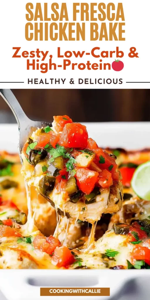 Salsa Fresca Chicken Bake – Zesty, Low-Carb & High-Protein 🌶🍅