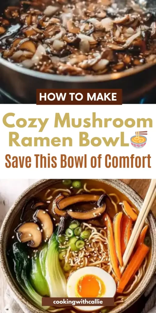 Cozy Mushroom Ramen Bowl in 30 Minutes 🍜