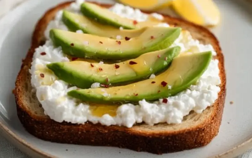 Cottage Cheese Avocado Toast