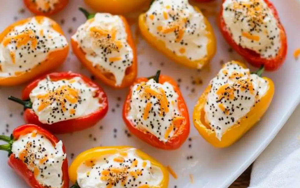 Cream Cheese Stuffed Mini Bell Peppers