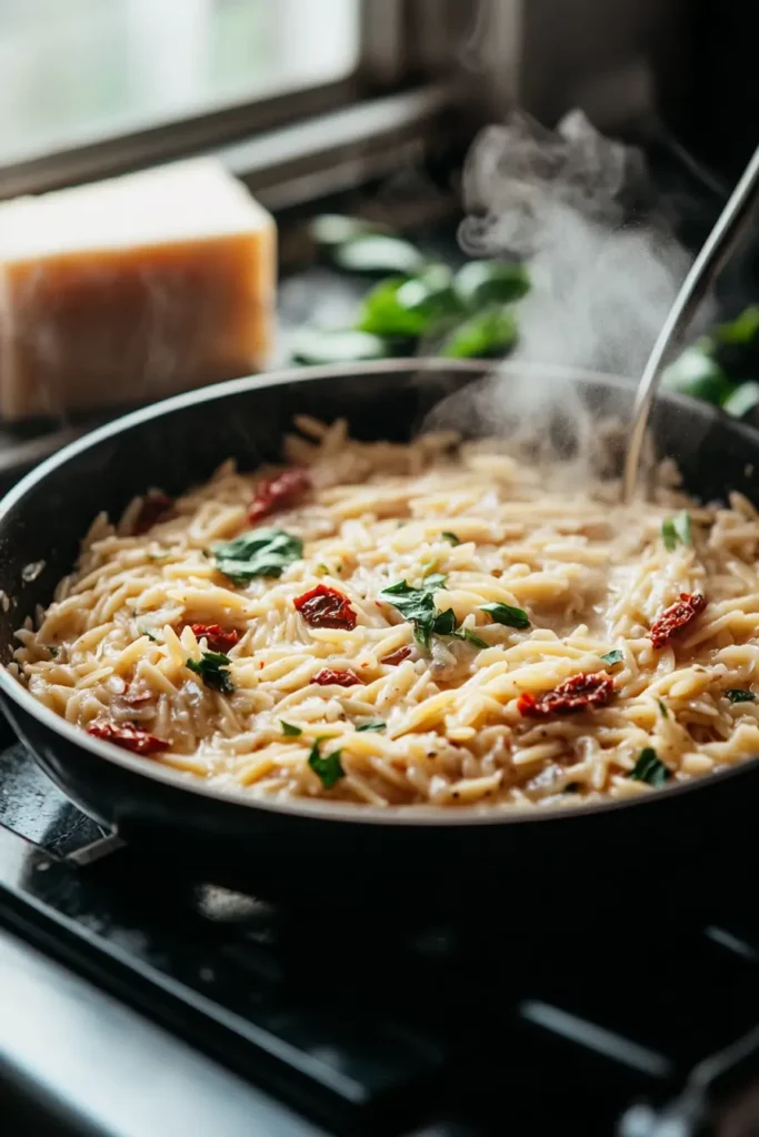 Creamy Sun-Dried Tomato Chicken Orzo