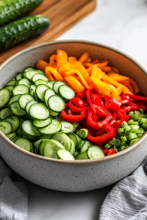 Cucumber Sweet Pepper Salad