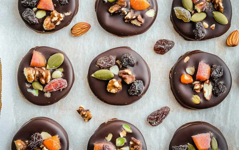 Fruit and Nut Chocolate Bites