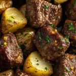 Garlic Butter Steak Bites & Potatoes